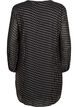 Langermet kjole med folietrykk, Black w. Gold, Packshot image number 1