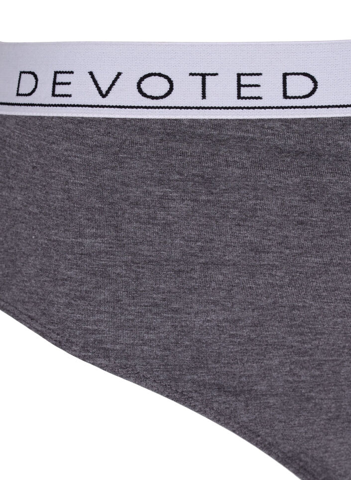 Melert truse med normal høyde i livet, Grå, Packshot image number 2