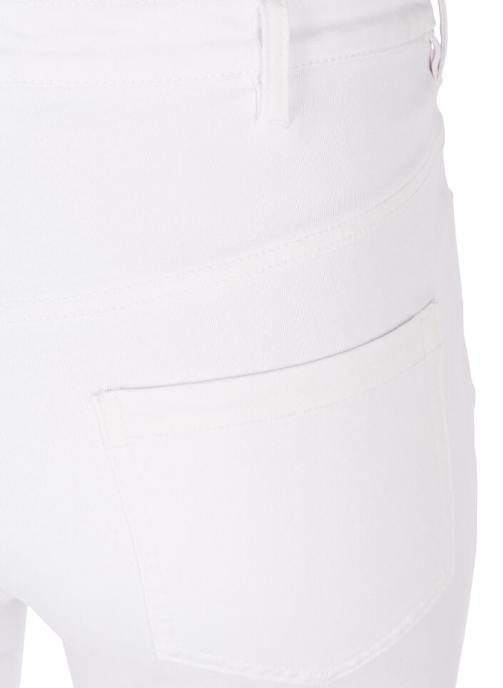 Super slim Amy jeans med h&oslash;yt liv, White, Packshot image number 3