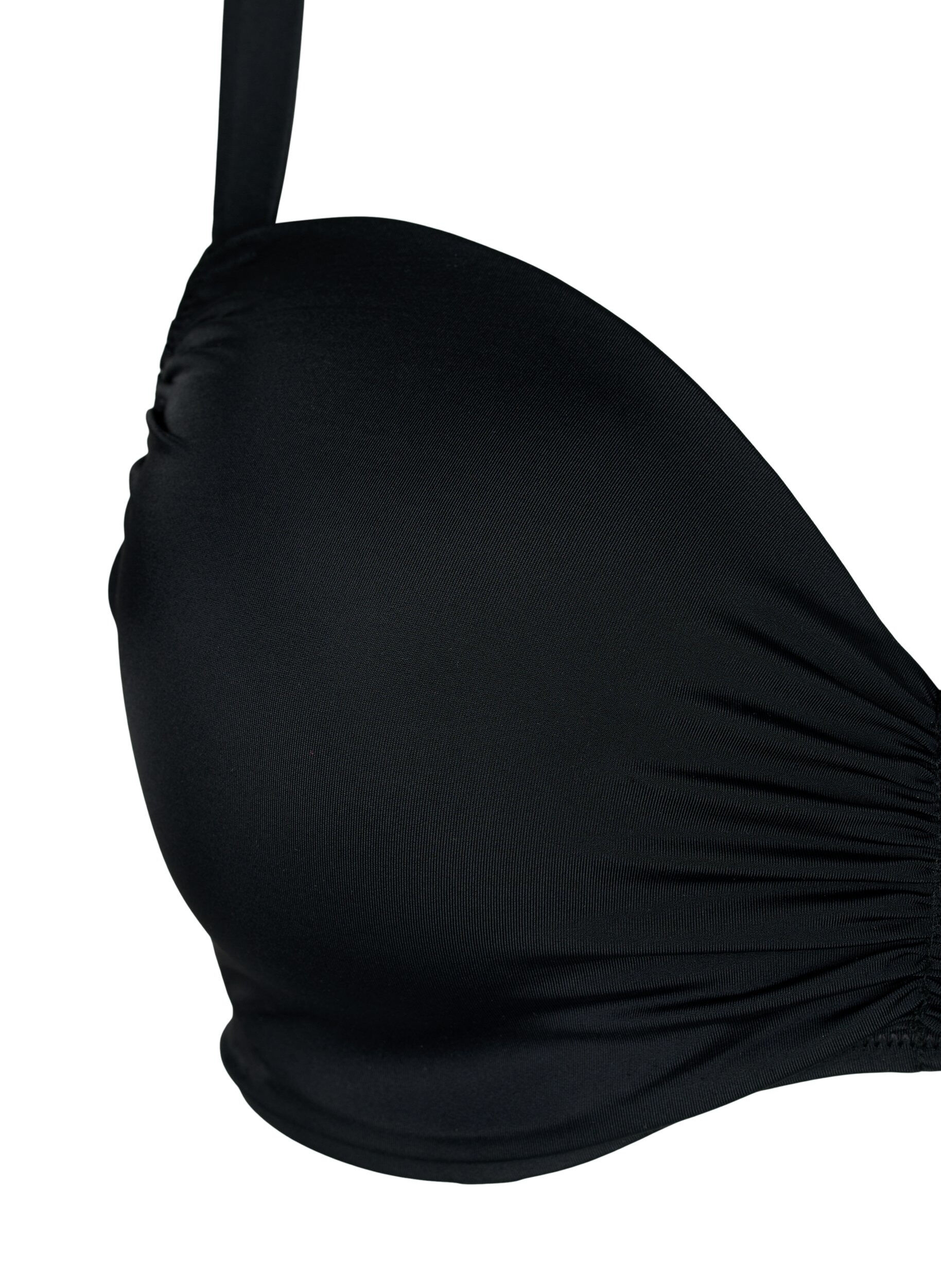 Zizzi Bikinioverdel med vatterte sk&aring;ler, Black, Packshot image number 2