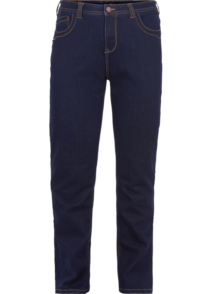 Slim fit Vilma jeans med høyt liv, Blå, Packshot image number 0
