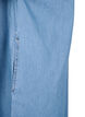 Denimkjole med splitt og korte ermer, Blue denim, Packshot image number 4