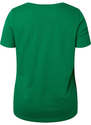 T-skjorte i bomull med tekst, Jolly Green W. New, Packshot image number 1