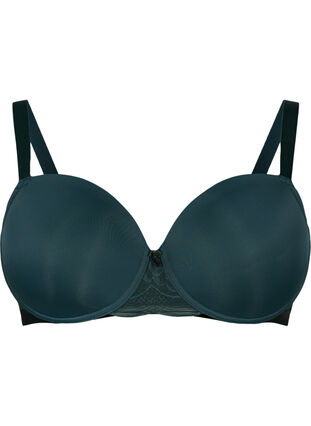 Zizzi Formstøpt BH med mesh, Scarab, Packshot image number 0