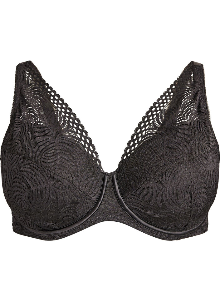 Blonde-BH med polstrede sk&aring;ler, Svart, Packshot image number 0
