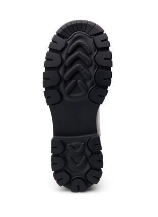Zizzi Wide fit - Croco Chelsea-støvel i skinn, Pine Bark, Packshot image number 4