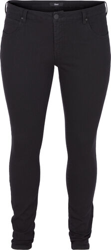 Super slim Amy jeans med høyt liv, Black, Packshot image number 0