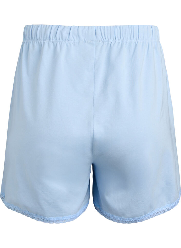 Løse shorts i en modalblanding med blonderkant, Dutch Canal, Packshot image number 1