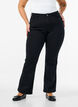 Ellen bootcut jeans med h&oslash;y midje, Svart, Model image number 2
