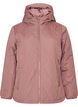 Lett vattert jakke med diamantquilt, Rosa, Packshot image number 0