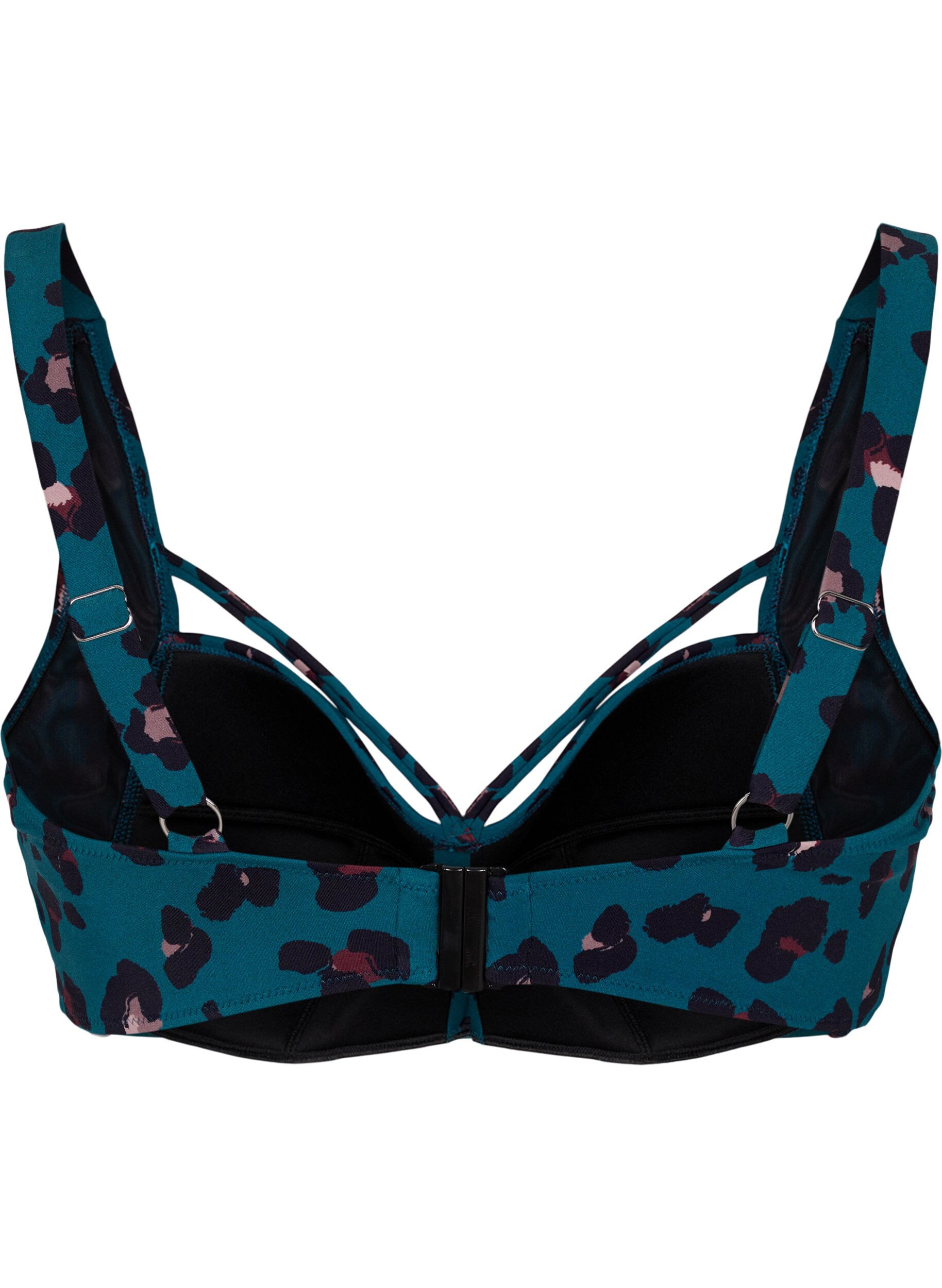 Zizzi Bikinitopp med drapering, Leopard, Packshot image number 1