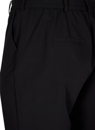Bukse med rett ben og lommer, Black, Packshot image number 3