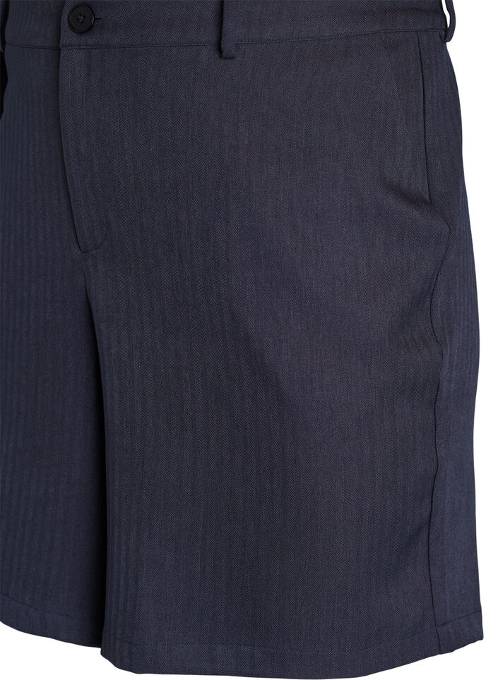 Skreddersydde bermudashorts med lommer, Dark Grey , Packshot