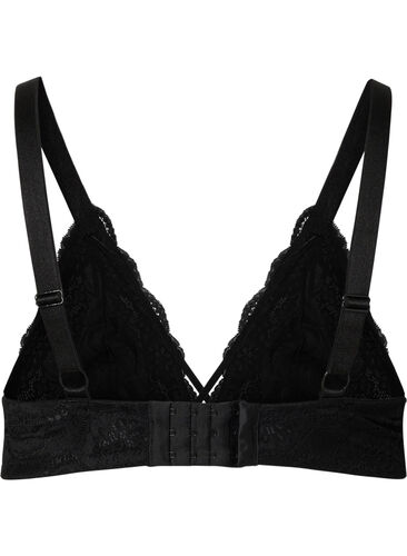 Blonde-BH med string, Black, Packshot image number 1