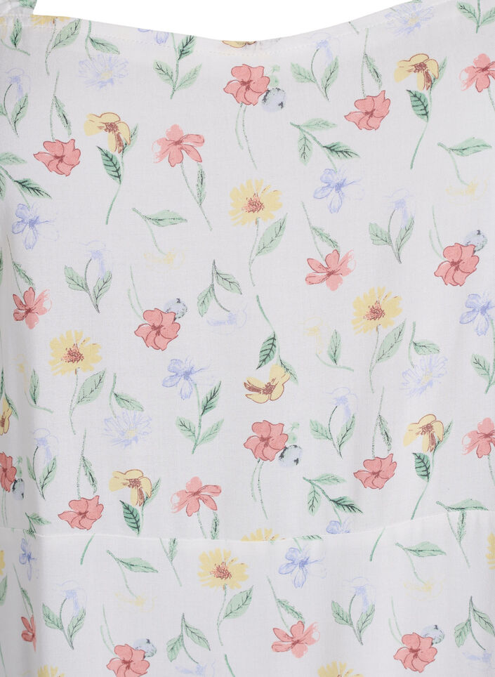 Sommerkjole med brede stropper, Hvit, Packshot image number 2