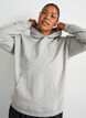 Hettegenser med brodert motiv, Gr&aring;, Model image number 0
