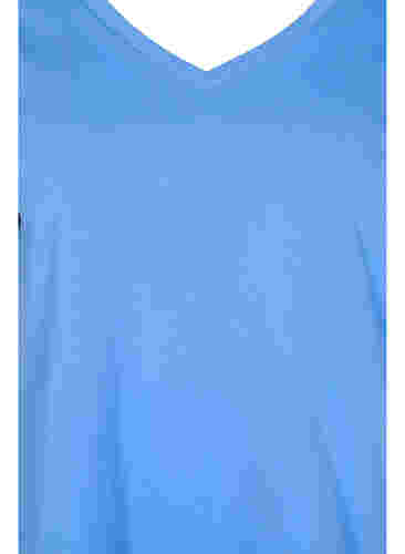 Basis T-skjorter i bomull 2 stk., Ultramarine/White, Packshot image number 2