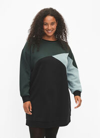 Lang hettegenser med colorblock, Scarab Color Block, Model