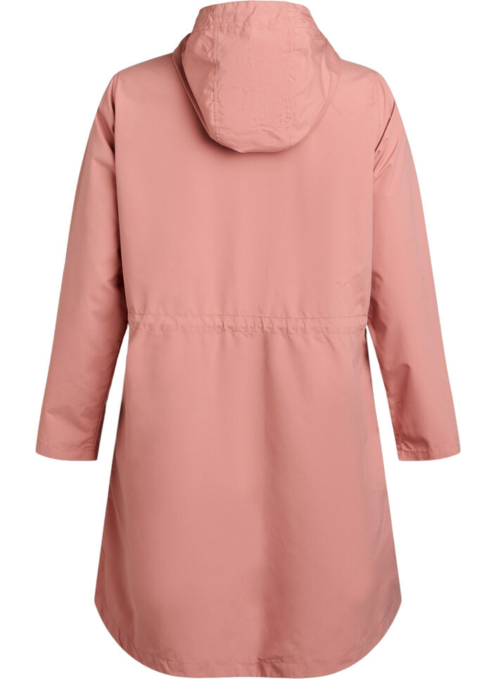 FLASH - Vannavst&oslash;tende parkas med hette, Rosa, Packshot image number 1