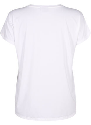 Kortermet trenings T-skjorte, Bright White, Packshot image number 1