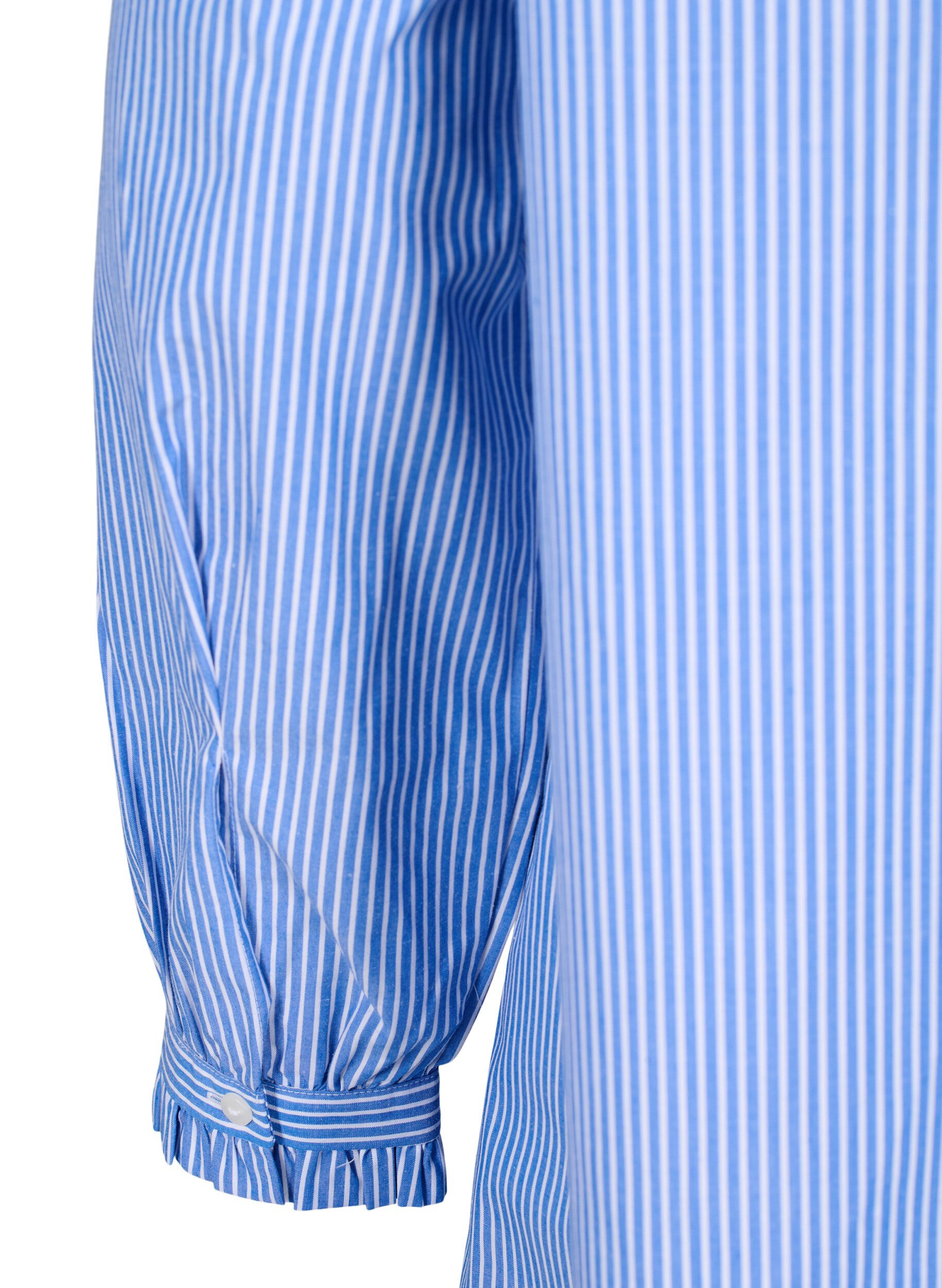 ZizziStripete tunika med volangdetaljer, Princess Blue W. St., Packshot image number 3