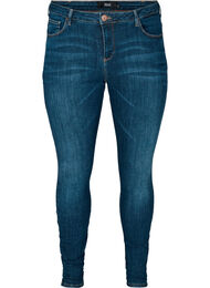 Super slim Amy jeans med høyt liv, Dark Blue