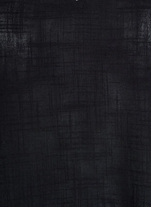 Zizzi FLASH - Løs bluse med cap-ermer, Svart, Packshot image number 2