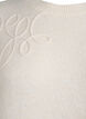 Strikkebluse med påsydde snor-detaljer, Beige, Packshot image number 2
