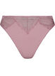 Mikrofiberstring med blonder, Rosa, Packshot image number 0