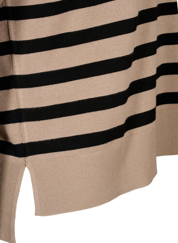 Stripete bluse i viskose, Fungi Stripe Comb, Packshot image number 3