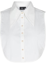 Skjortekrage med perleknapper, Bright White