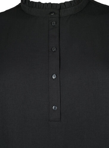 Tunika med vaffelsøm, Black, Packshot image number 2
