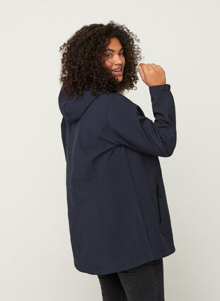 Zizzi Softshelljakke, Night Sky, Model image number 2