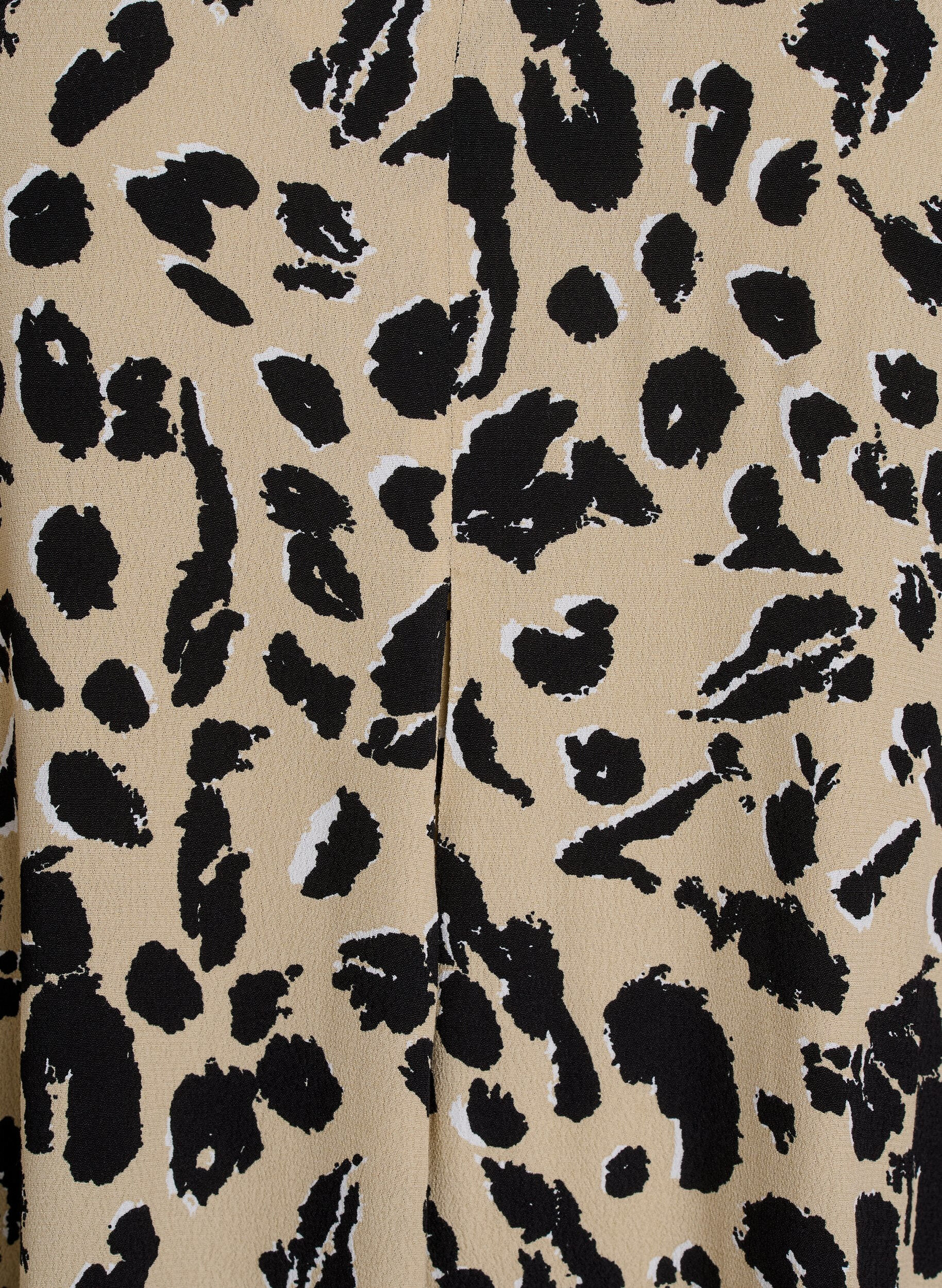 Zizzi Viskose A-line kjole, Beige, Packshot image number 2