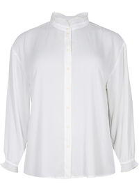Skjortebluse med volangdetaljer