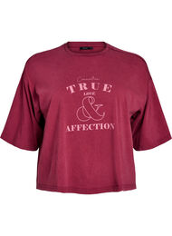 Kort T-skjorte med Loose fit, Tawny Port Washed