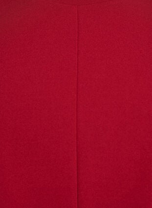 Zizzi Kortermet bluse med figursydde innsnitt, Rød, Packshot image number 2