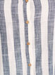 Bluse i bomull med V-hals, Bl&aring;, Packshot image number 2