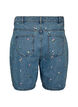 Denimshorts med broderte blomster, Bl&aring;, Packshot image number 1