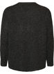 Strikket cardigan med rund hals og knappelukking, Gr&aring;, Packshot image number 1