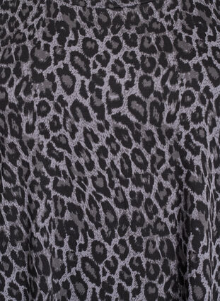 Zizzi Kort T-skjortekjole i bomullsjersey, Grå, Packshot image number 2