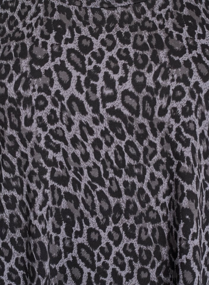 Kort T-skjortekjole i bomullsjersey, Grå, Packshot image number 2