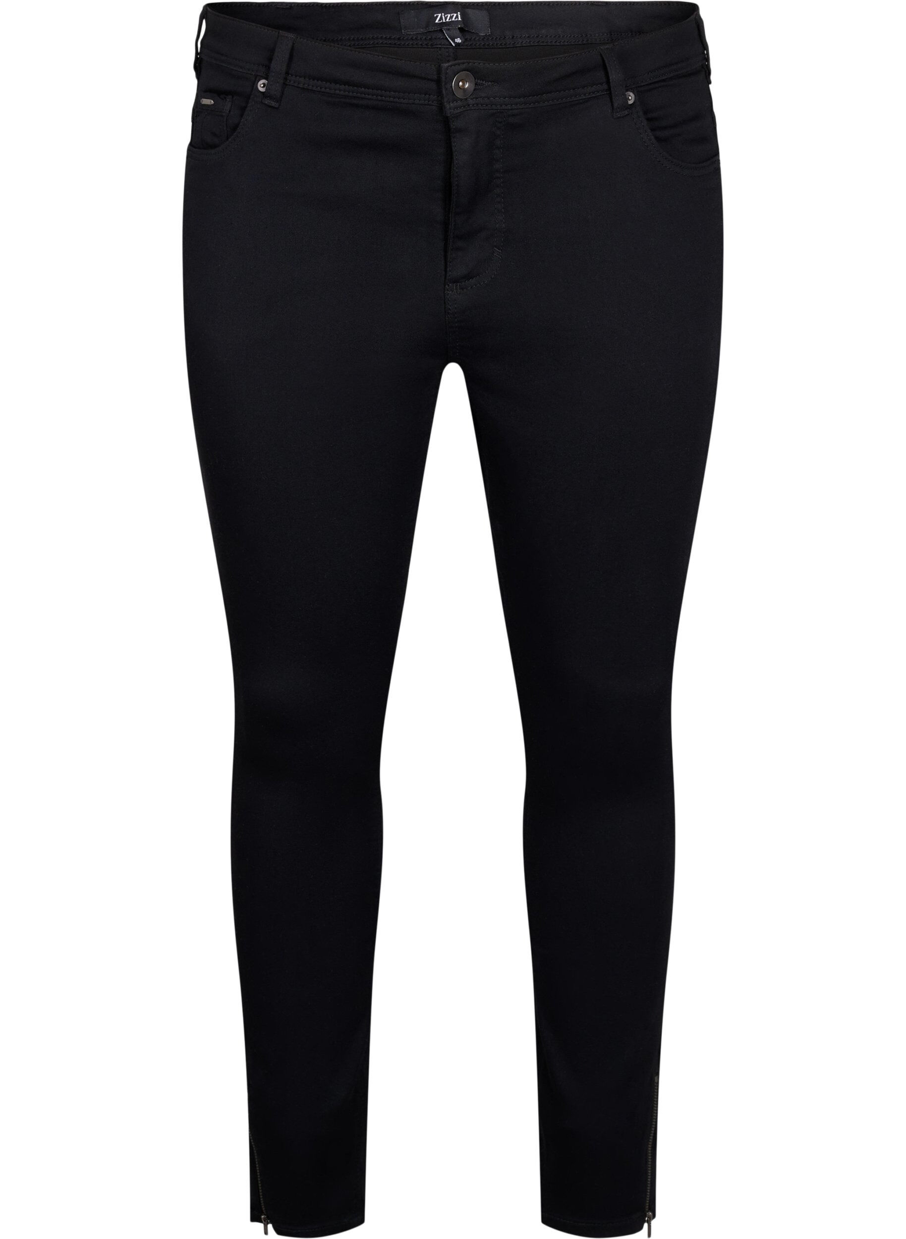 Cropped Amy jeans med glidel&aring;s