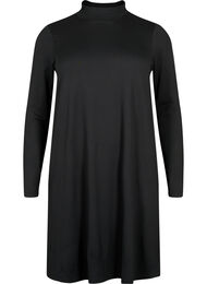 FLASH - Kjole med lange ermer og turtleneck, Black