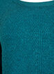 Strikkegenser med diagonalt m&oslash;nster og raglanermer, Gr&oslash;nn, Packshot image number 2