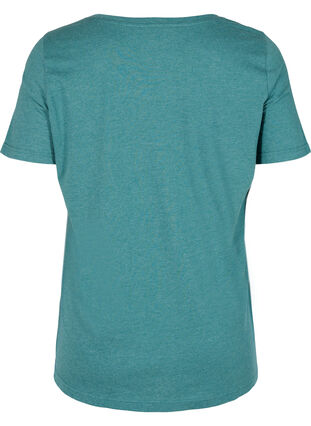 Melert T-skjorte med trykk, Pacific Mel., Packshot image number 1