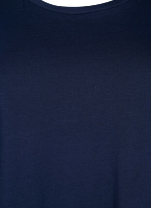 T-skjorte i bomull med 2/4-ermer, Navy Blazer, Packshot image number 2