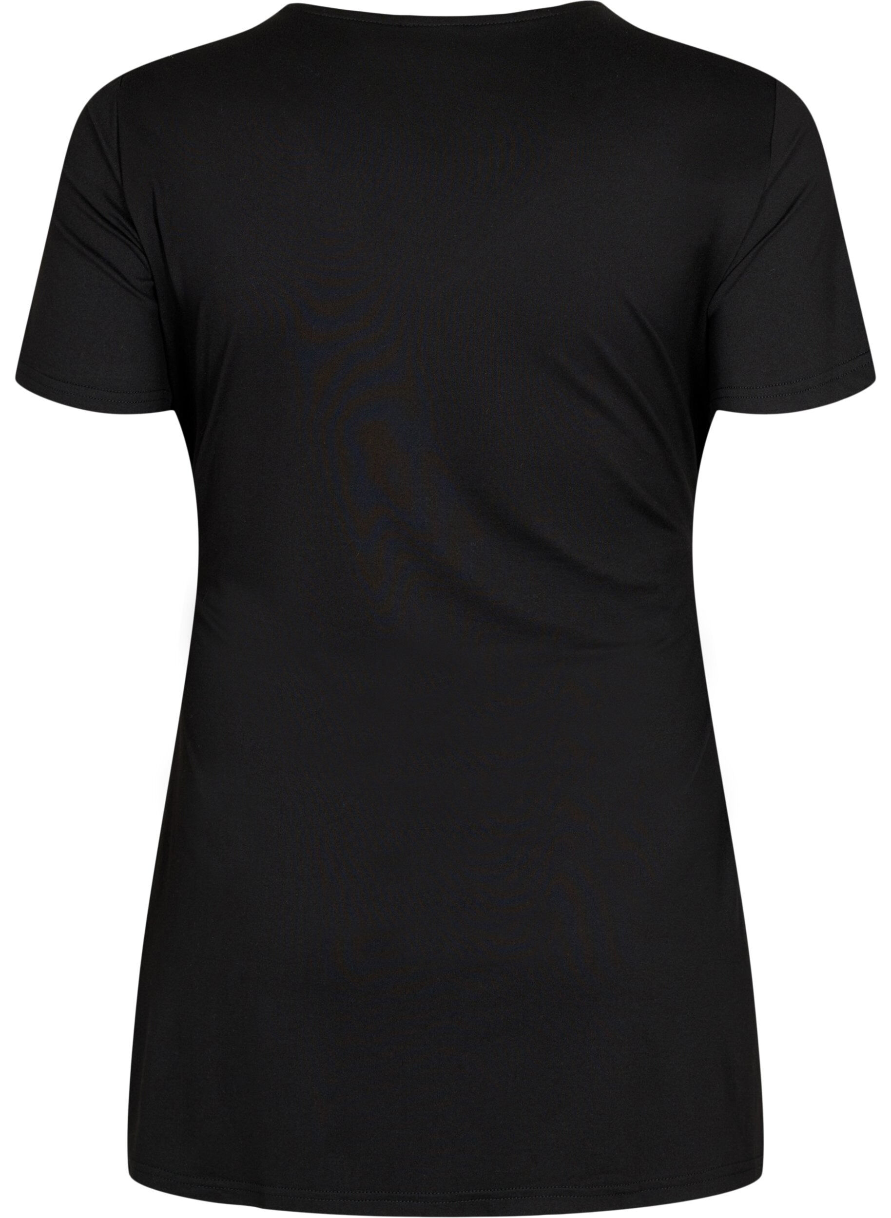 Zizzi Kortermet bluse til gravide, Black, Packshot image number 1