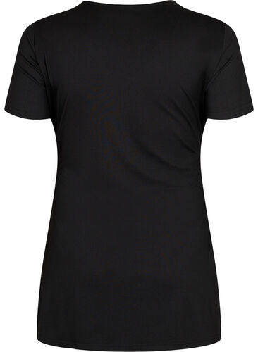 Kortermet bluse til gravide, Black, Packshot image number 1