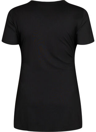 Zizzi Kortermet bluse til gravide, Black, Packshot image number 1